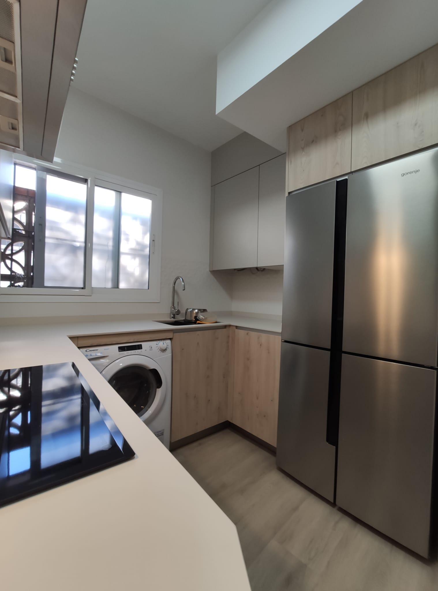 Kitchen renovation open to the living room Idecocina