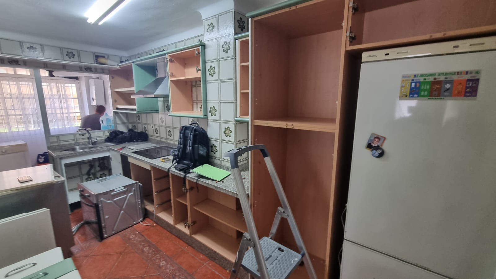 Cocina Blanca y gris Idecocina