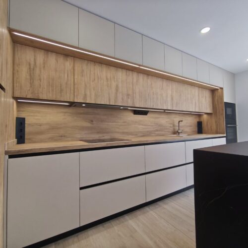 Cocina de puente en forma de L Idecocina