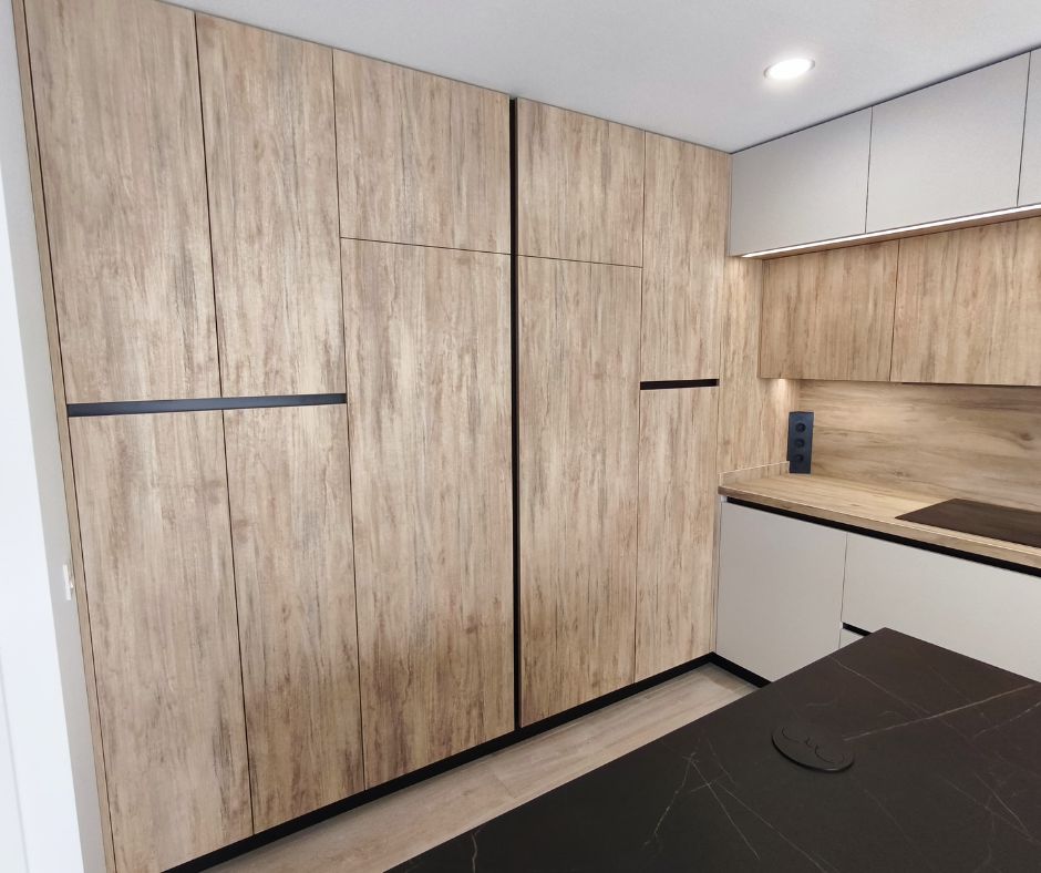 L-shaped bridge kitchen Idecocina