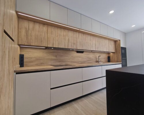 L-shaped bridge kitchen Idecocina